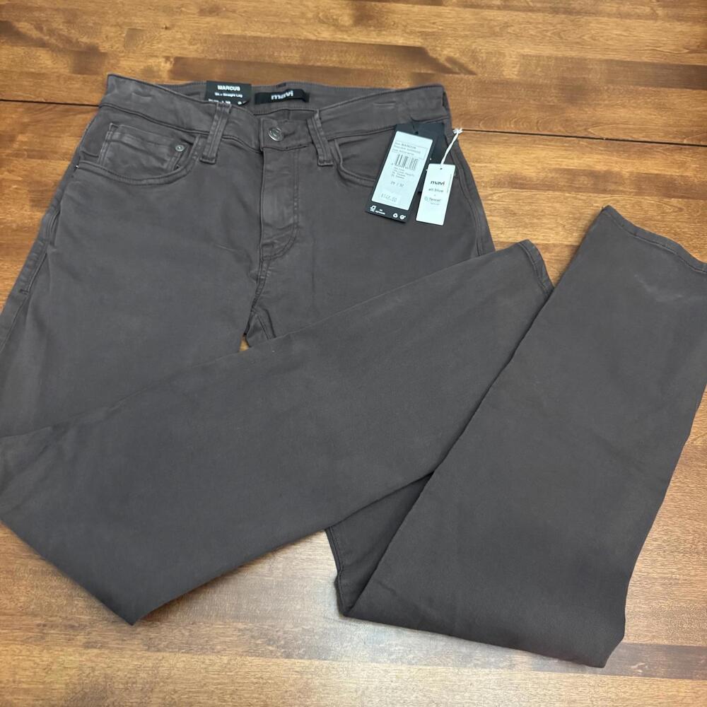 NEW! Mavi, Slim Straight Leg Marcus Jeans w/ Tencel, Light Brown, 29W, 32L